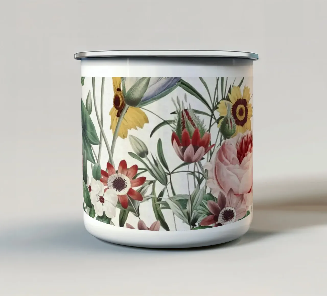 Big Flower I tazza in smalto da burcukorkmazyurek