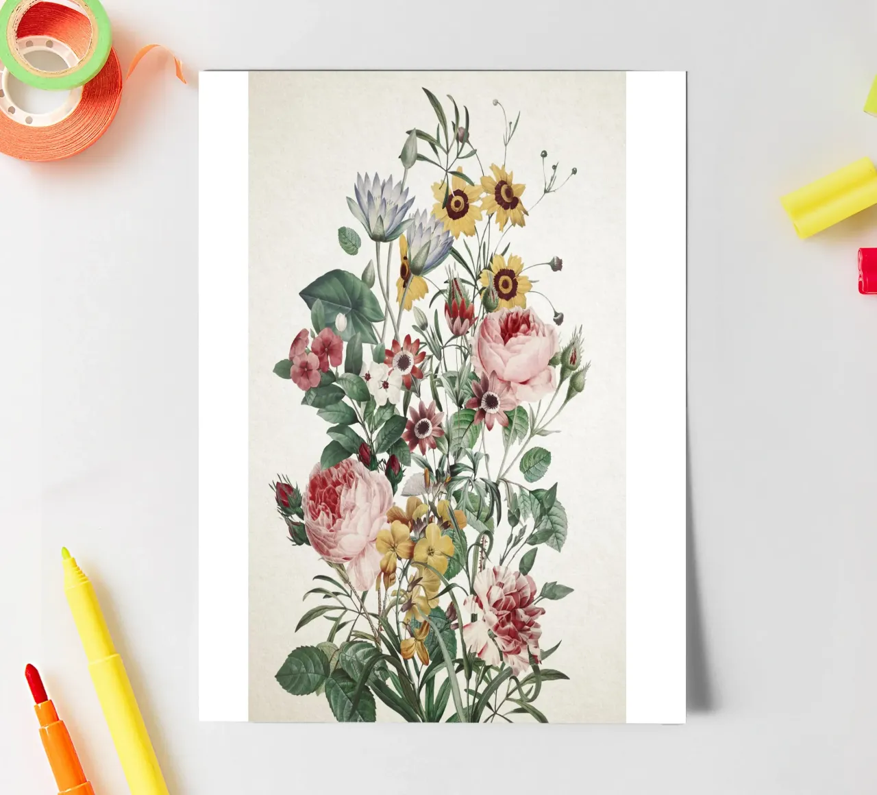 Big Flower I sticker sheet by burcukorkmazyurek