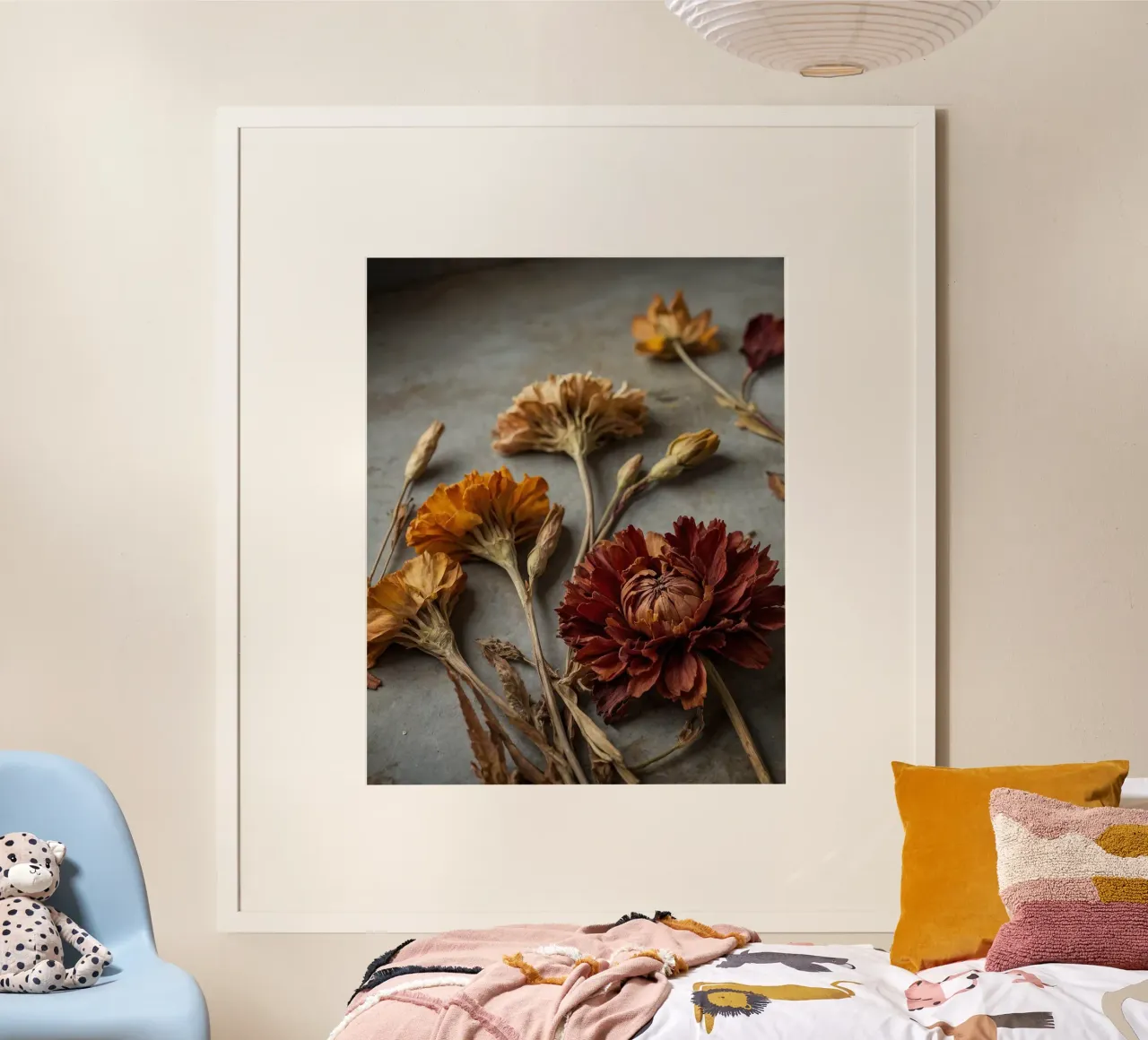 Vibrations d'automne poster avec cadre en plastique de PhotoVibe Decor