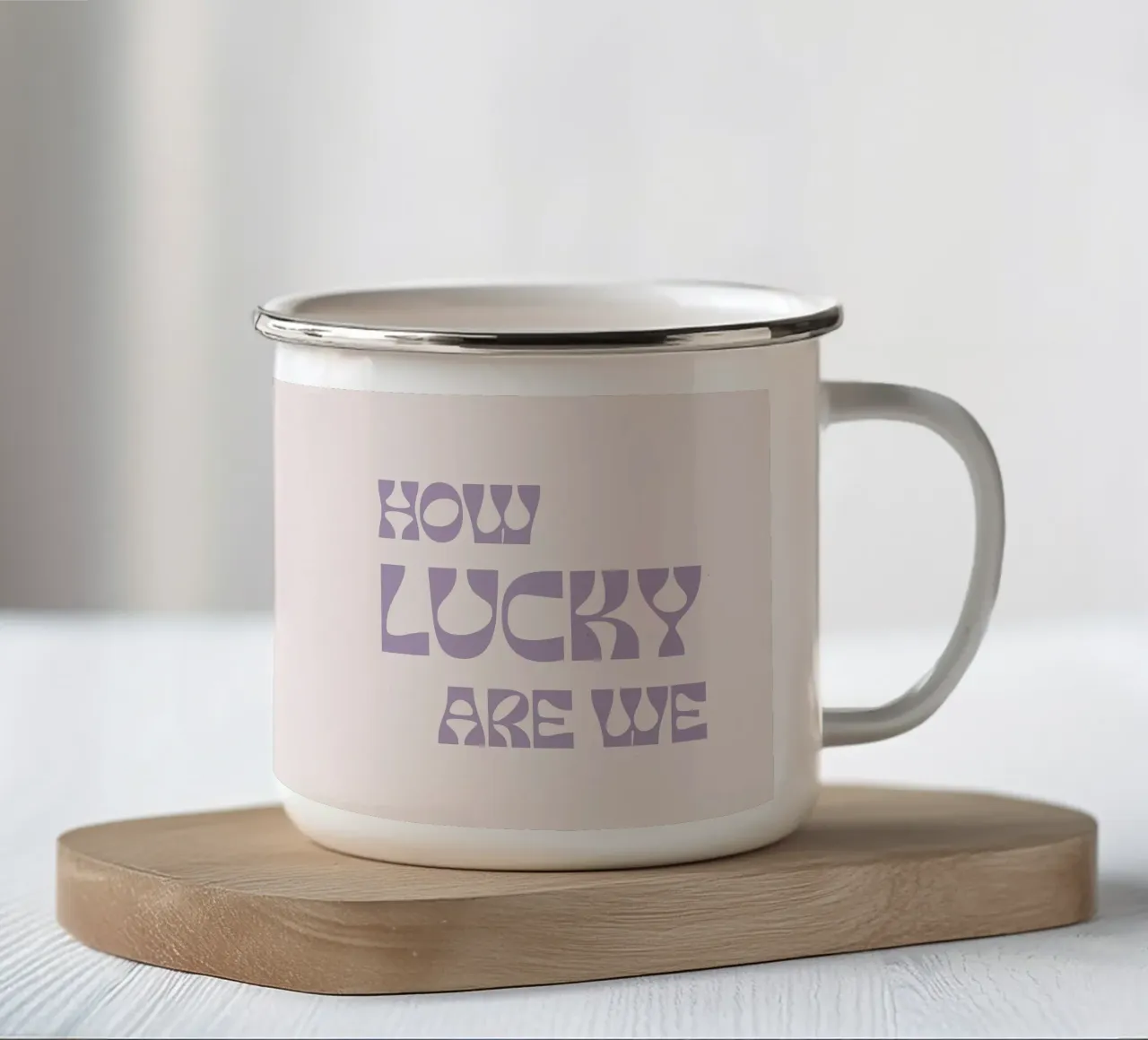 How lucky are we tazza in smalto da we line studio - art
