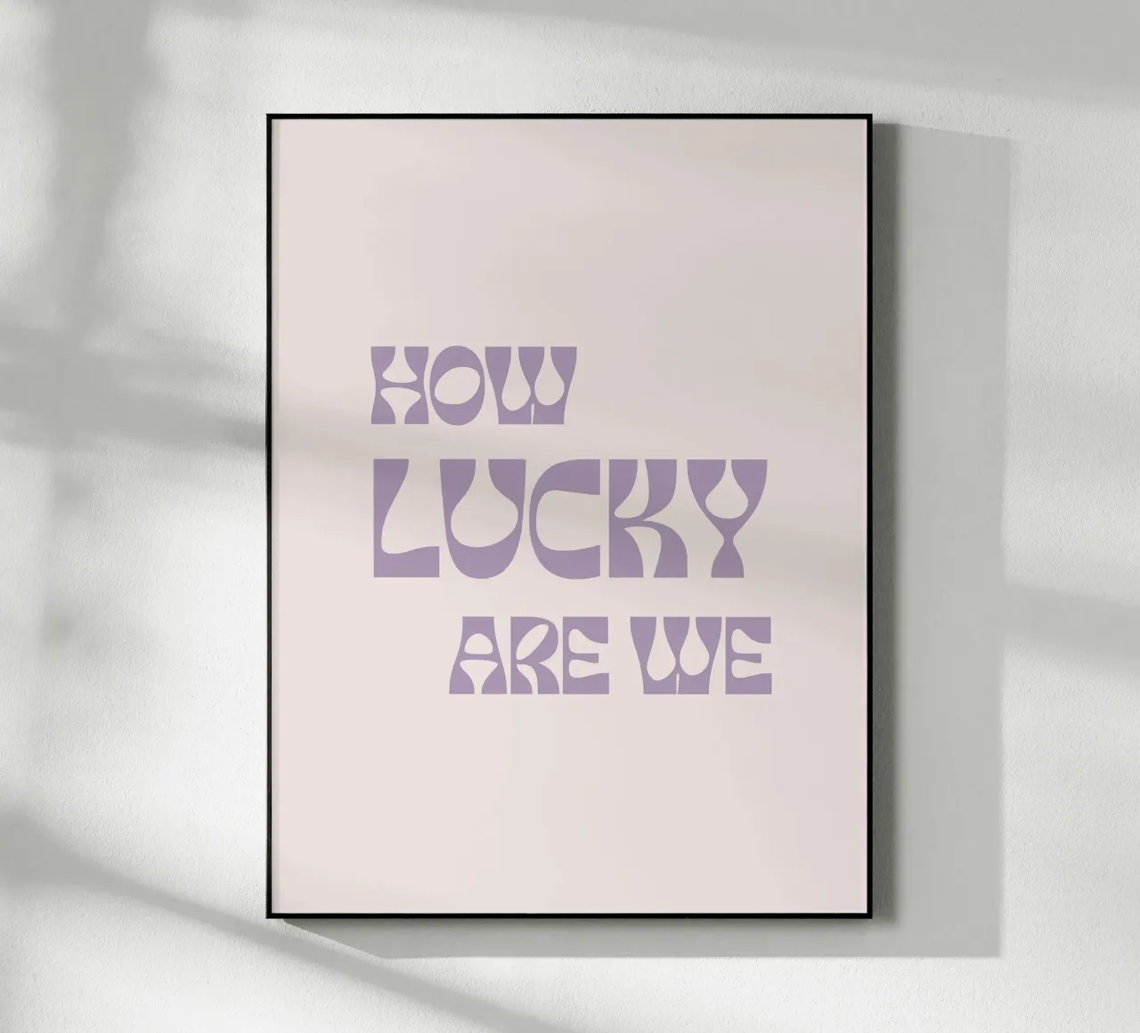 How lucky are we acrylic glass by we line studio - art