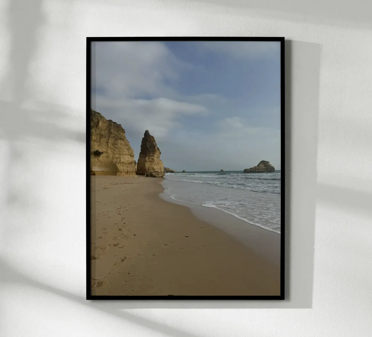 Formazione rocciosa sulla spiaggia dell'Algarve, Portogallo carta hahnemühle da byrieneke