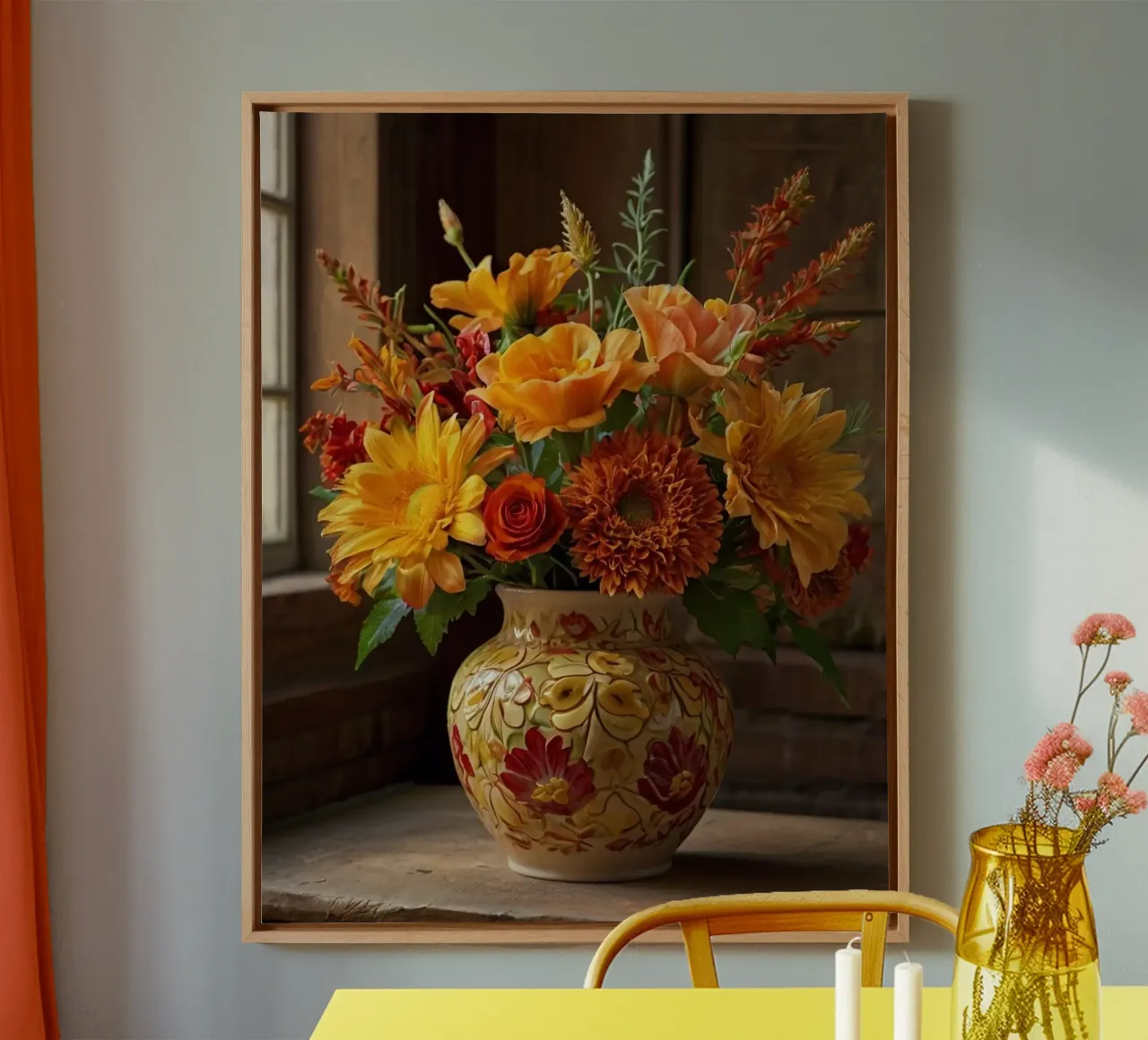 Herbst-Vibes Leinwand mit Schattenfugenrahmen von PhotoVibe Decor
