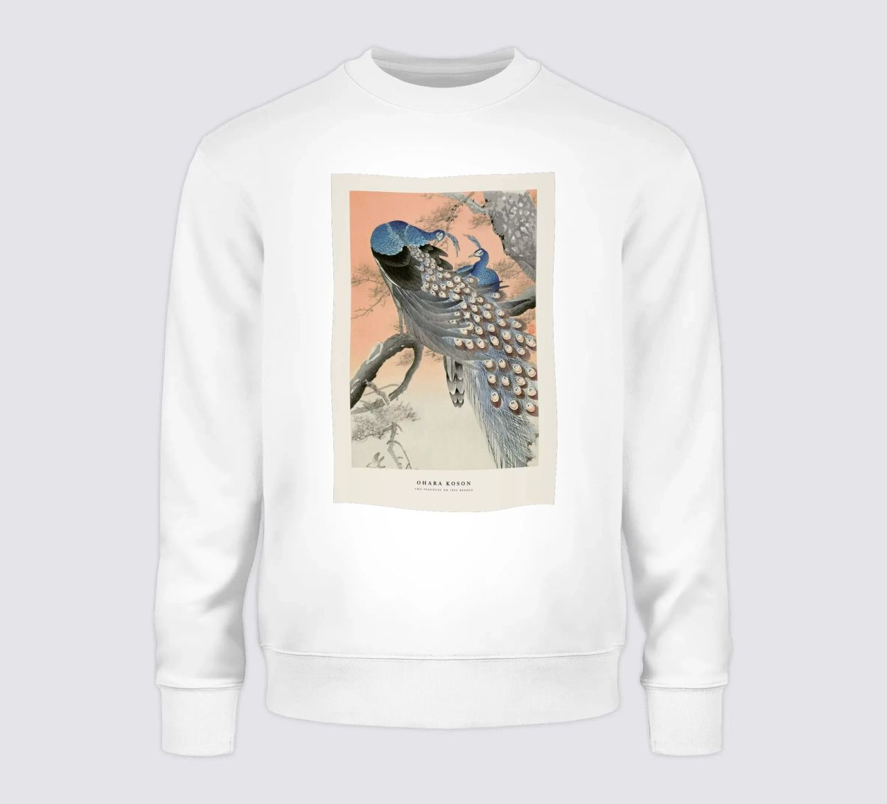 Koson - Two Peacocks on Tree Branch sweatshirt by Vintage by JUNIQE