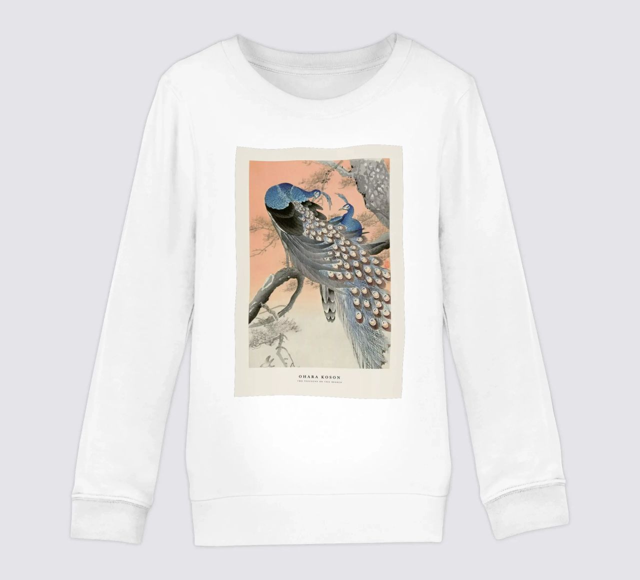 Koson - Two Peacocks on Tree Branch felpa bambino da Vintage by JUNIQE