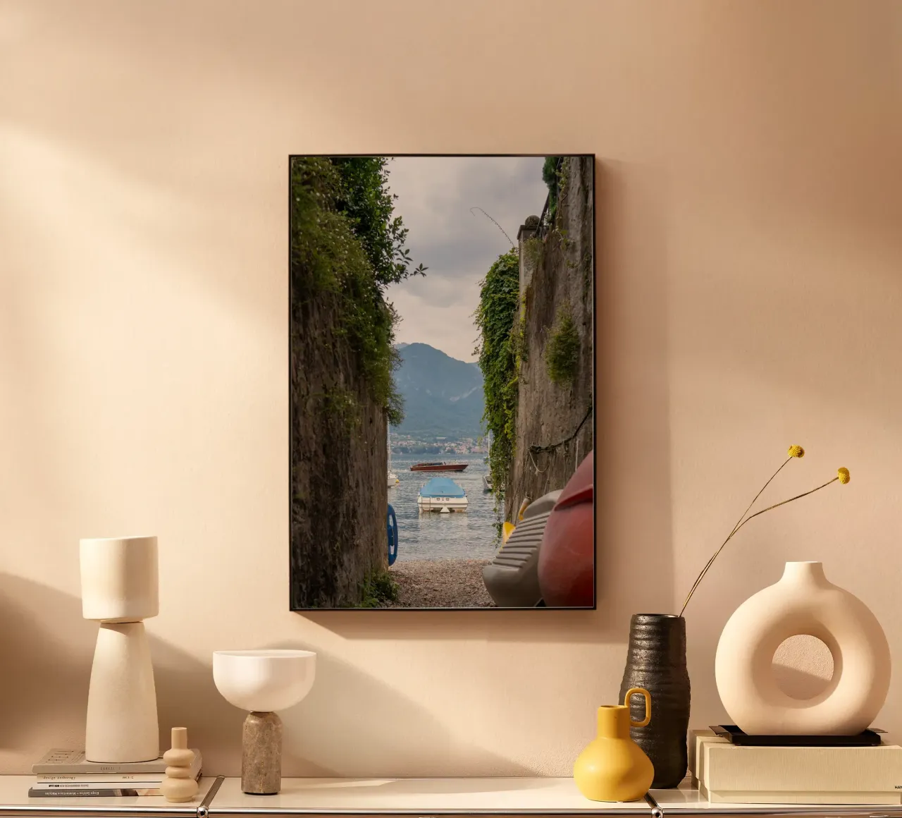 Framed Coastal Path alluminio dibond da lieblu