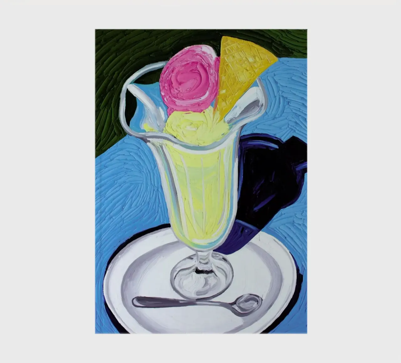 Raspberry And Vanilla Ice Cream In A Glass diario da Alice Straker
