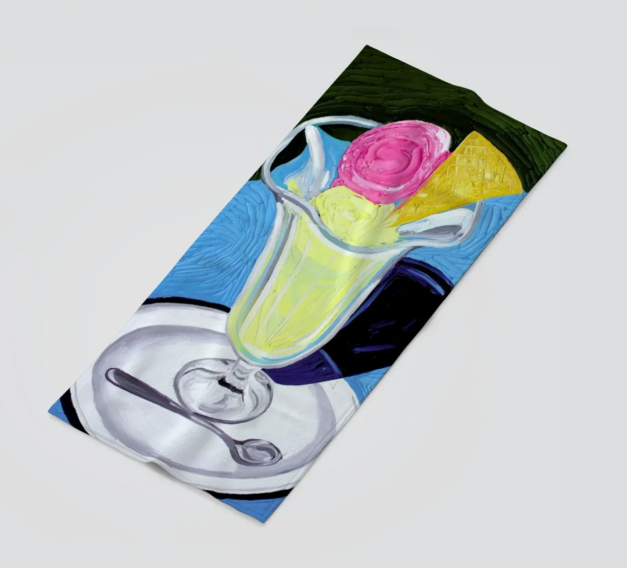 Raspberry And Vanilla Ice Cream In A Glass telo mare da Alice Straker