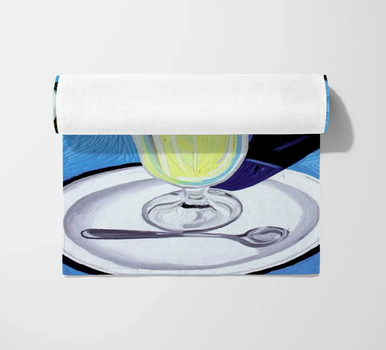 Raspberry And Vanilla Ice Cream In A Glass telo mare da Alice Straker