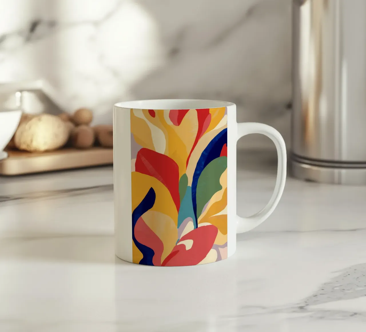 Flora astratta Fuoco tazza in ceramica da Lumie Layers