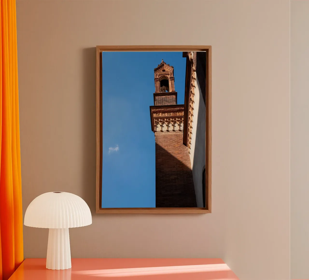 Architectural Mandala tela con Cornice a cassetta da lieblu