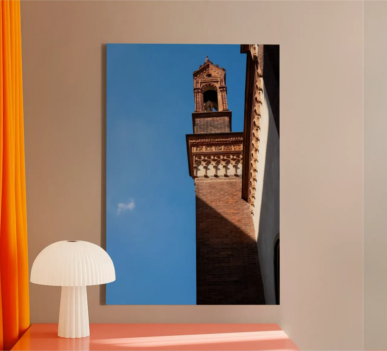 Architectural Mandala tela con Cornice a cassetta da lieblu
