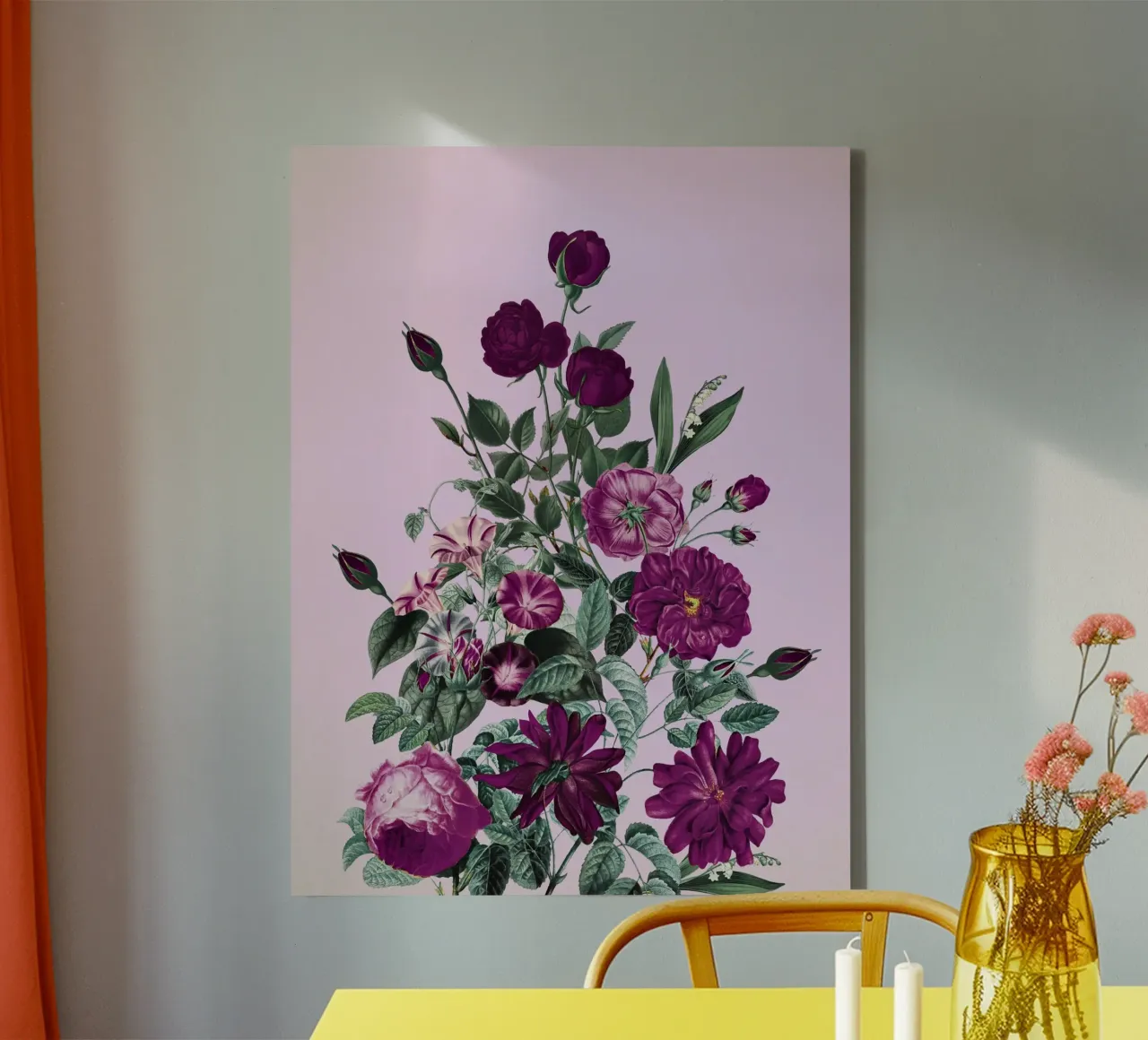 Big Flower III canvas by burcukorkmazyurek