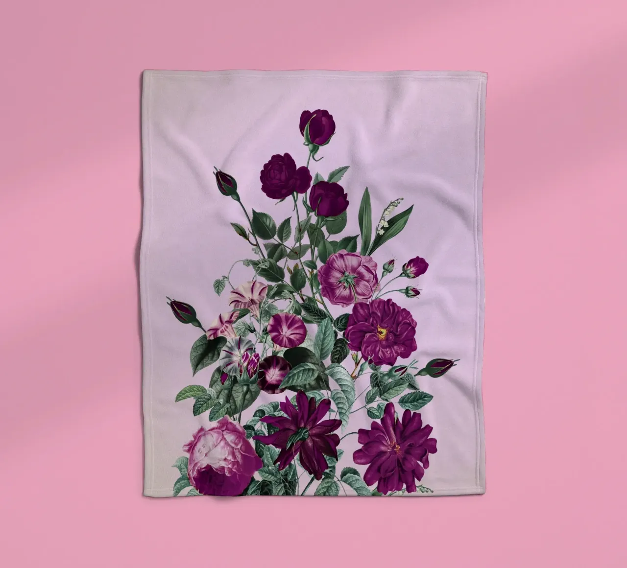 Big Flower III fleece blanket by burcukorkmazyurek