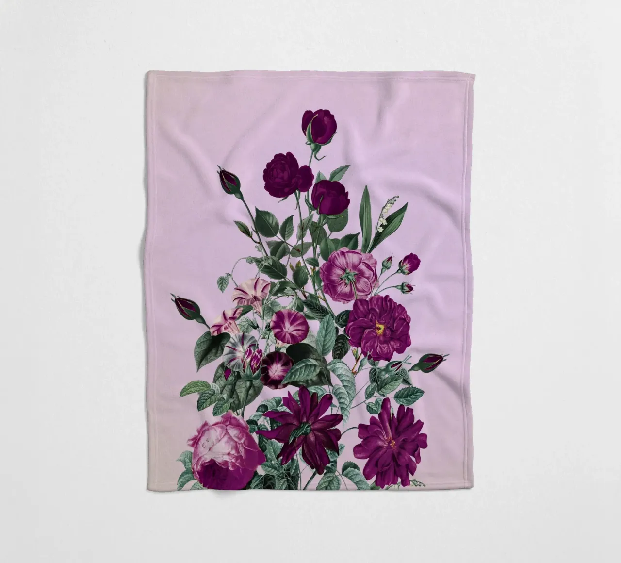 Big Flower III fleece blanket by burcukorkmazyurek