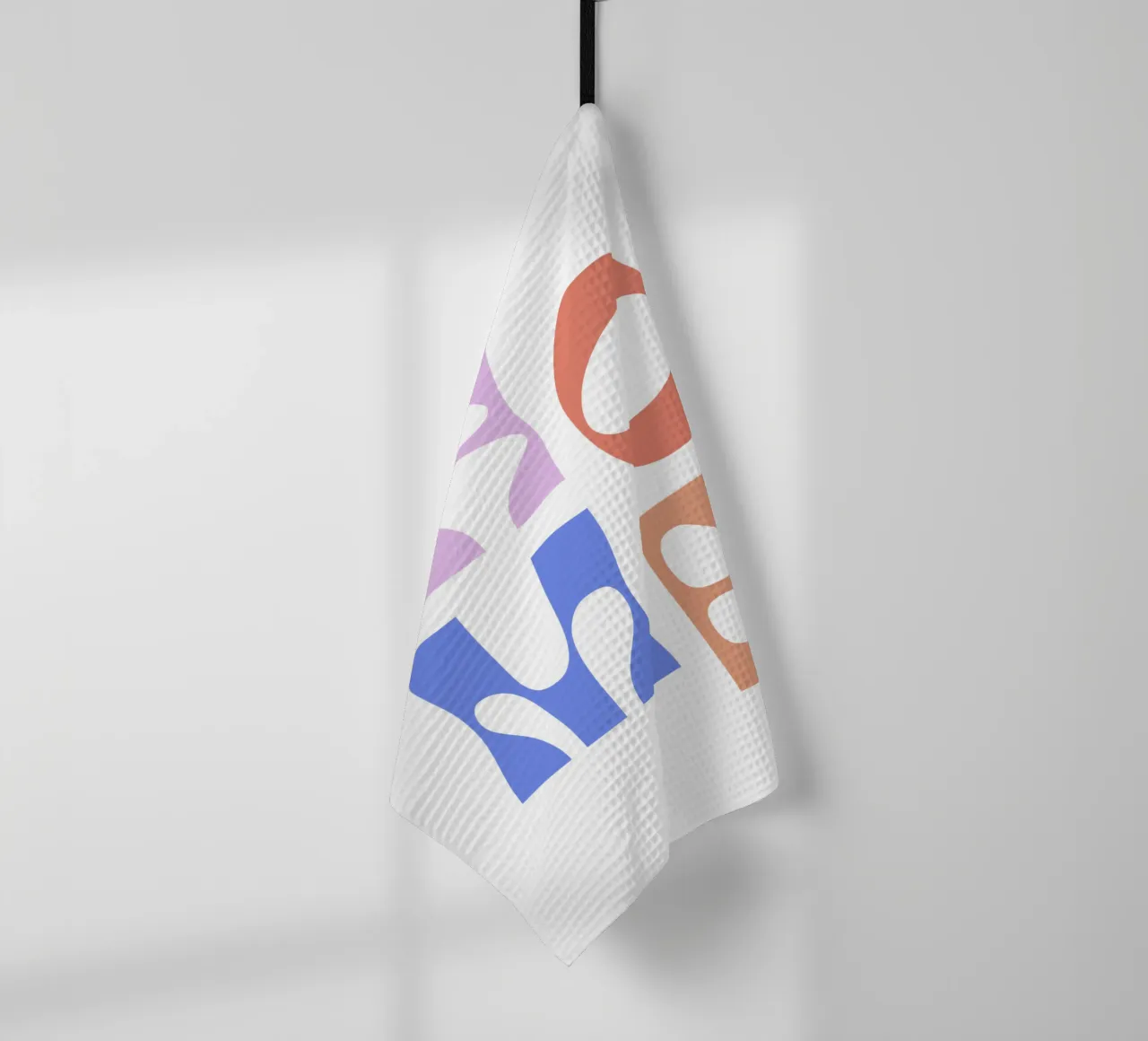 Colorful Home tea towel by we line studio - art