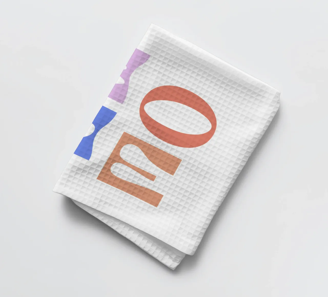 Colorful Home tea towel by we line studio - art