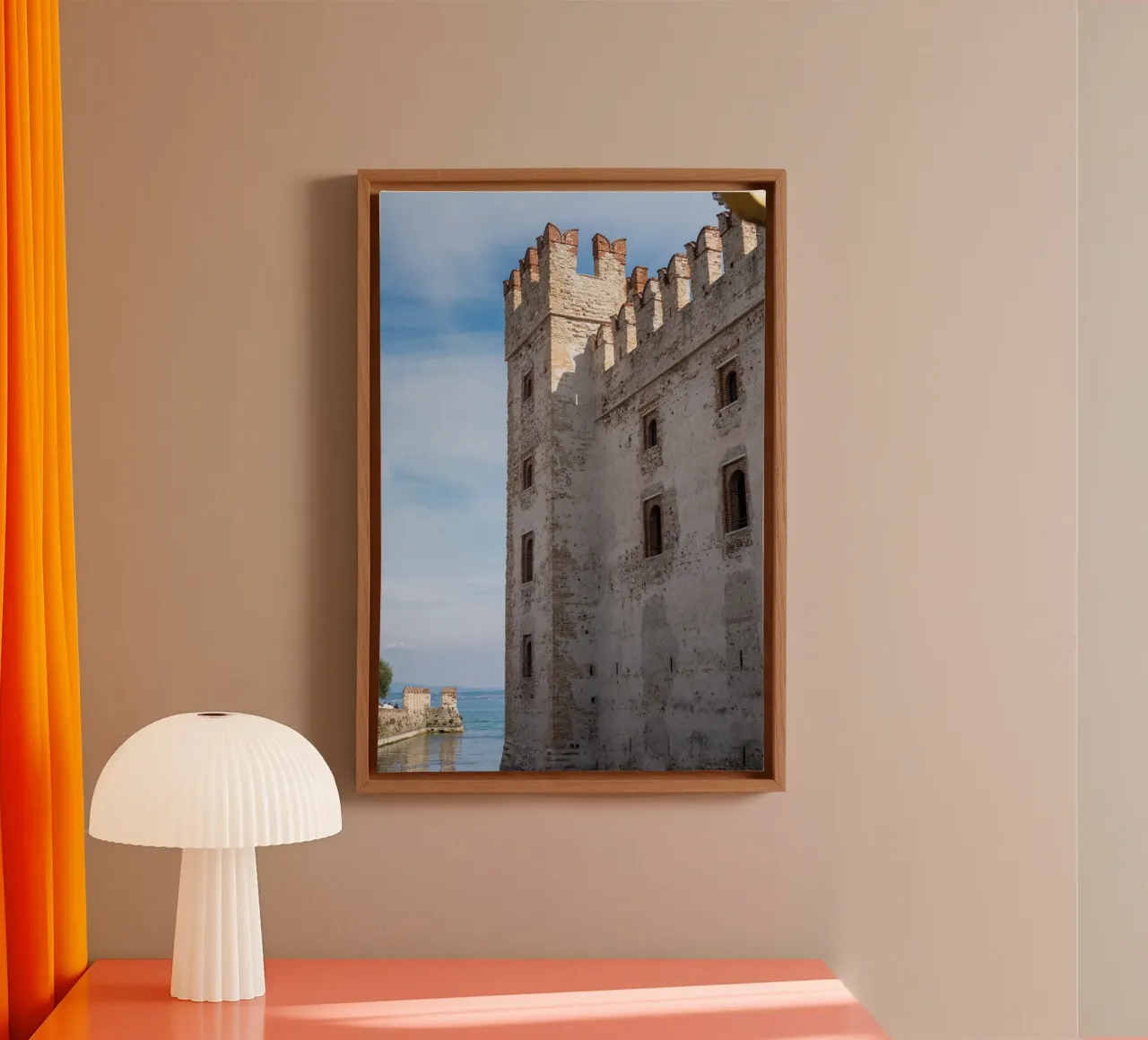 Lakeside Castle tela con Cornice a cassetta da lieblu