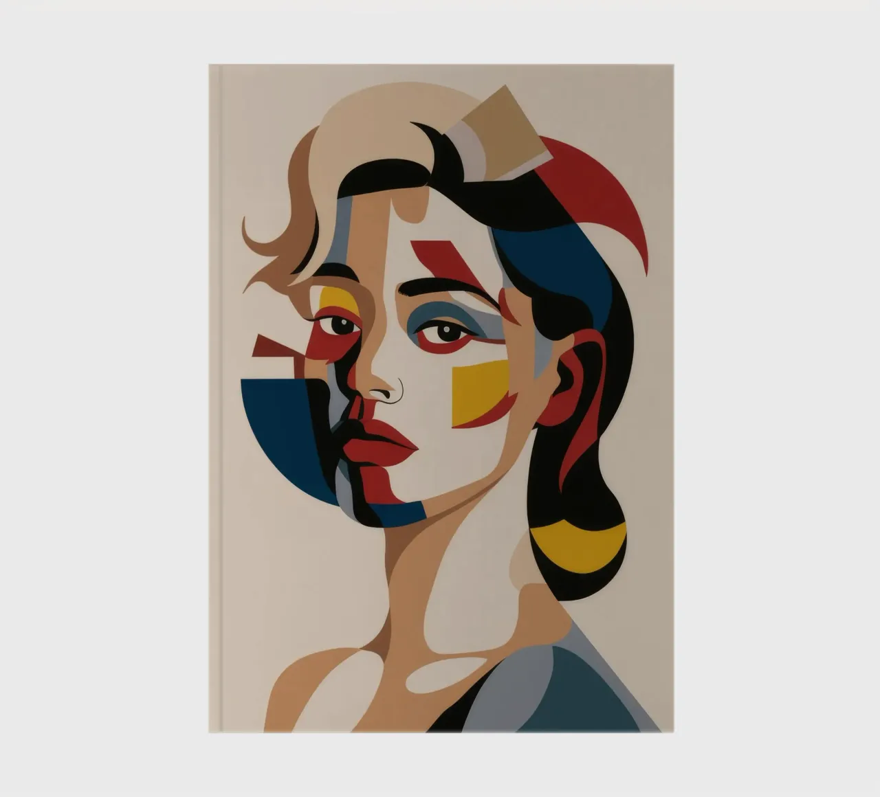 Le regard de la muse peinte carnet de notes de Lumie Layers