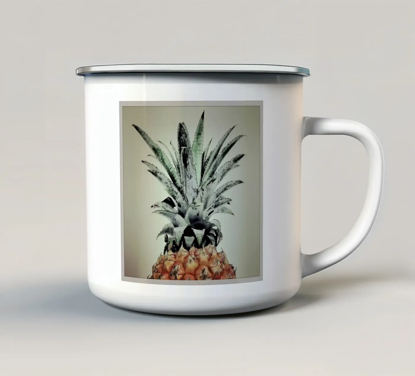 Pine Nutty enamel mug by Ballack Art House