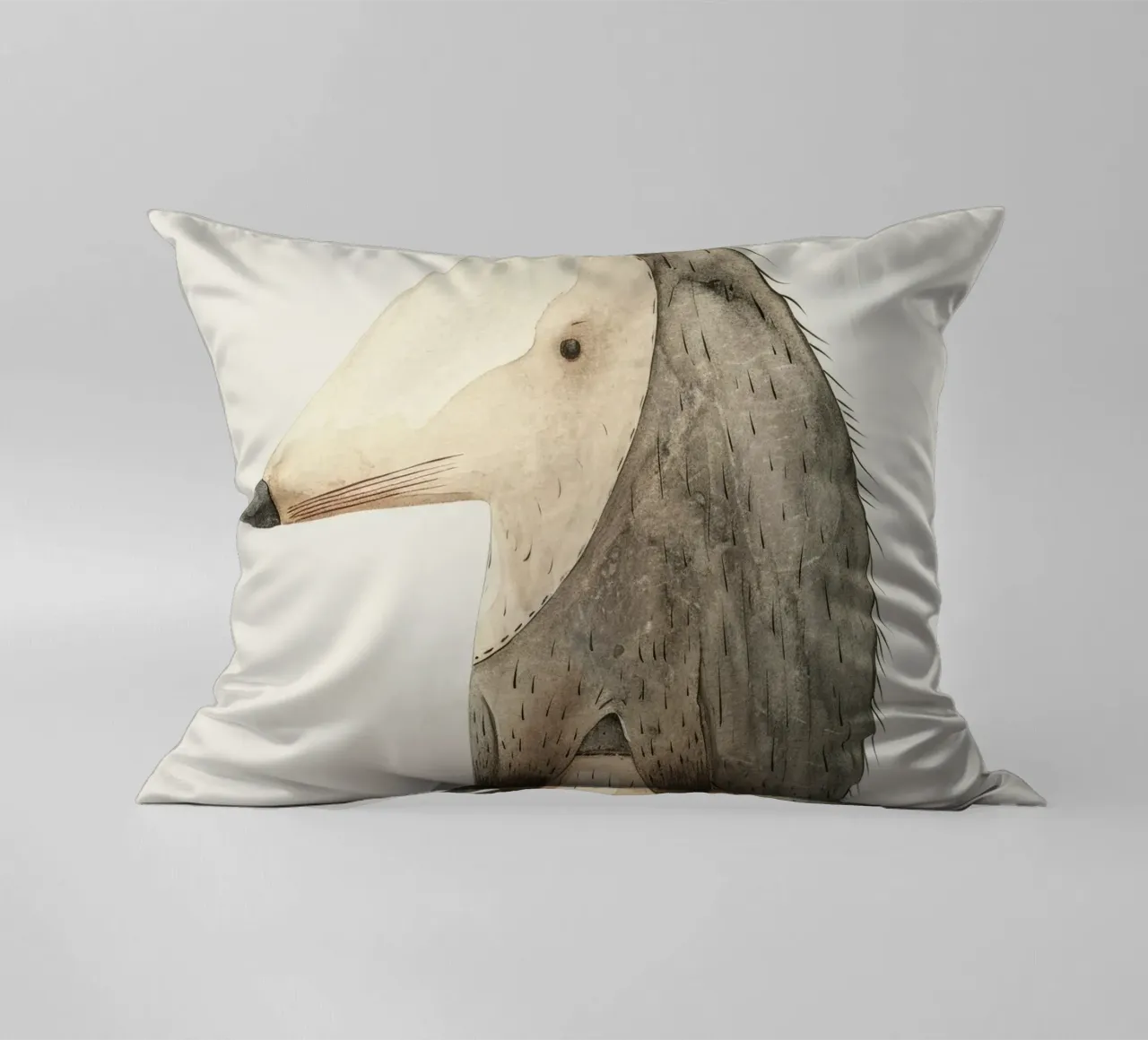 Illustrazione ad acquerello di un animale stilizzato simile a un toporagno cuscino da DesignDoodle