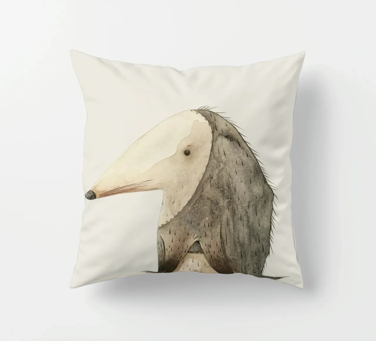 Illustrazione ad acquerello di un animale stilizzato simile a un toporagno cuscino da DesignDoodle