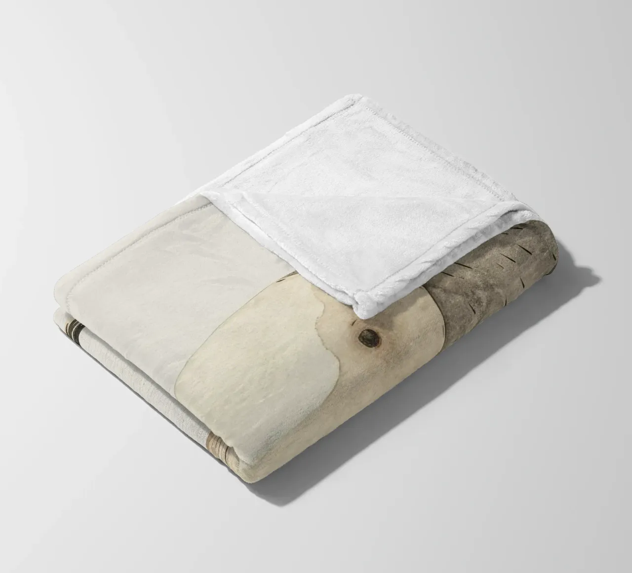 Illustrazione ad acquerello di un animale stilizzato simile a un toporagno coperta in pile da DesignDoodle