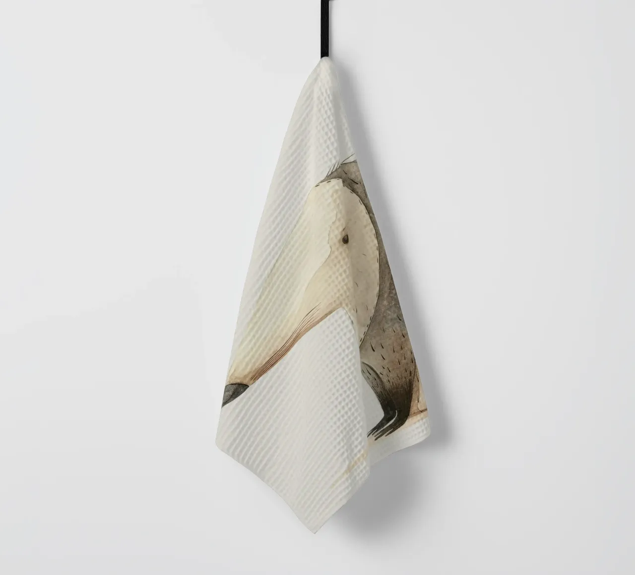 Illustrazione ad acquerello di un animale stilizzato simile a un toporagno canovaccio da cucina da DesignDoodle