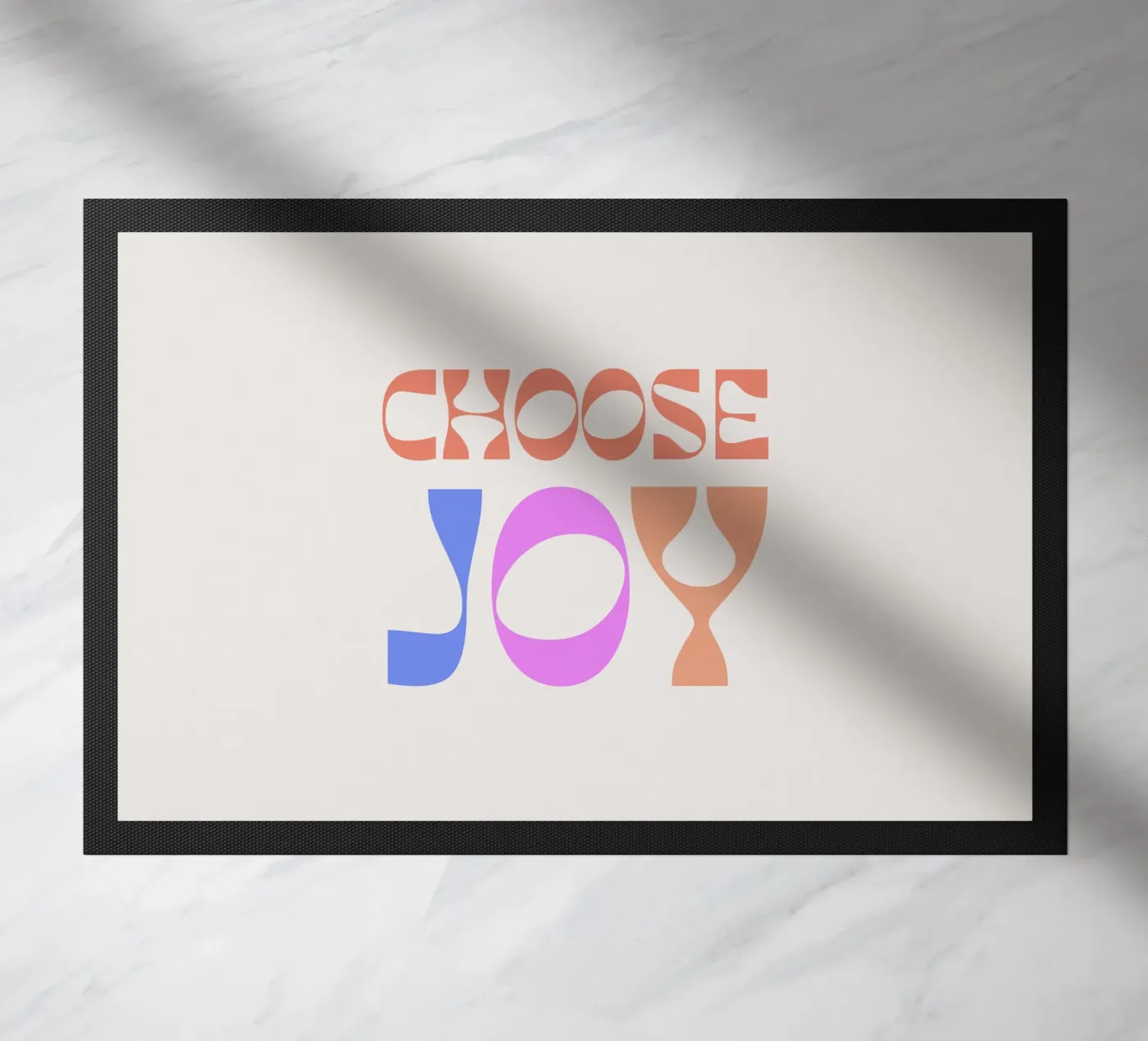 Joy doormat by we line studio - art