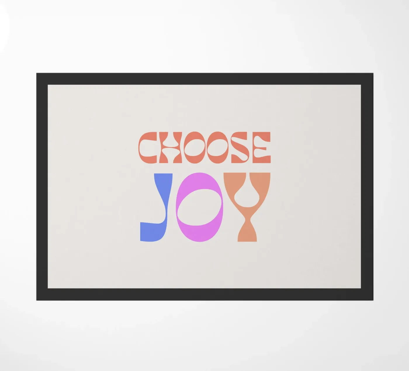 Joy doormat by we line studio - art