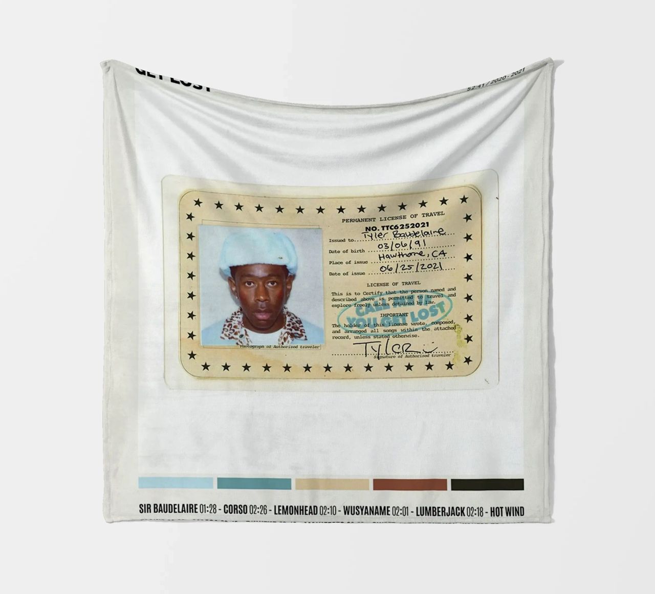 Minimalist Album Tyler The Creator - Call Me If You Get Lost coperta in pile da edanfargol