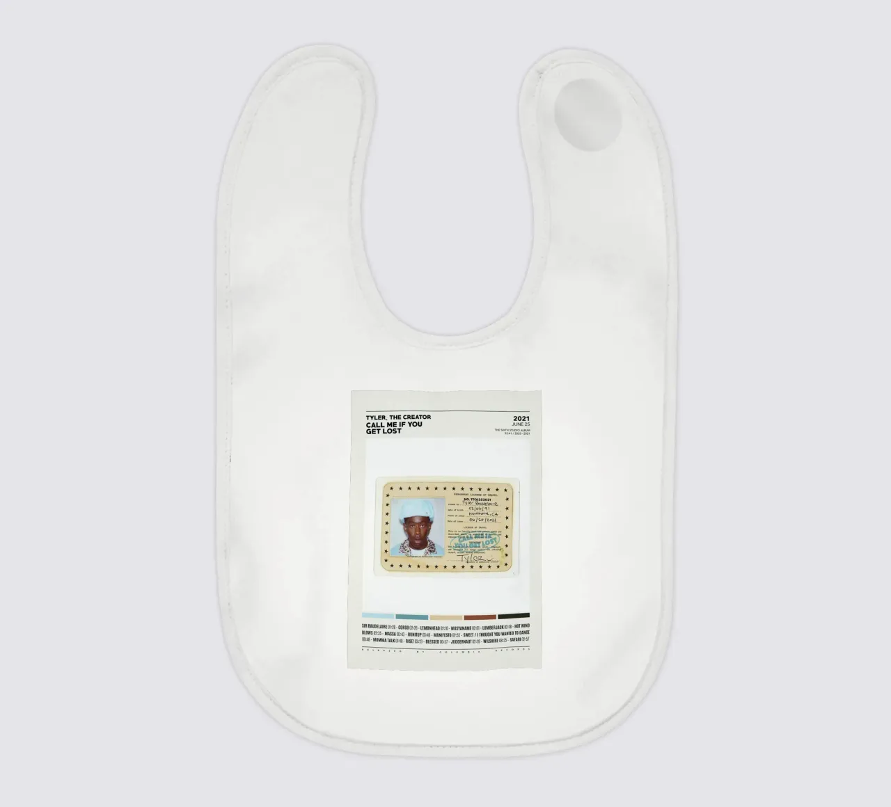 Minimalist Album Tyler The Creator - Call Me If You Get Lost bavaglino da edanfargol