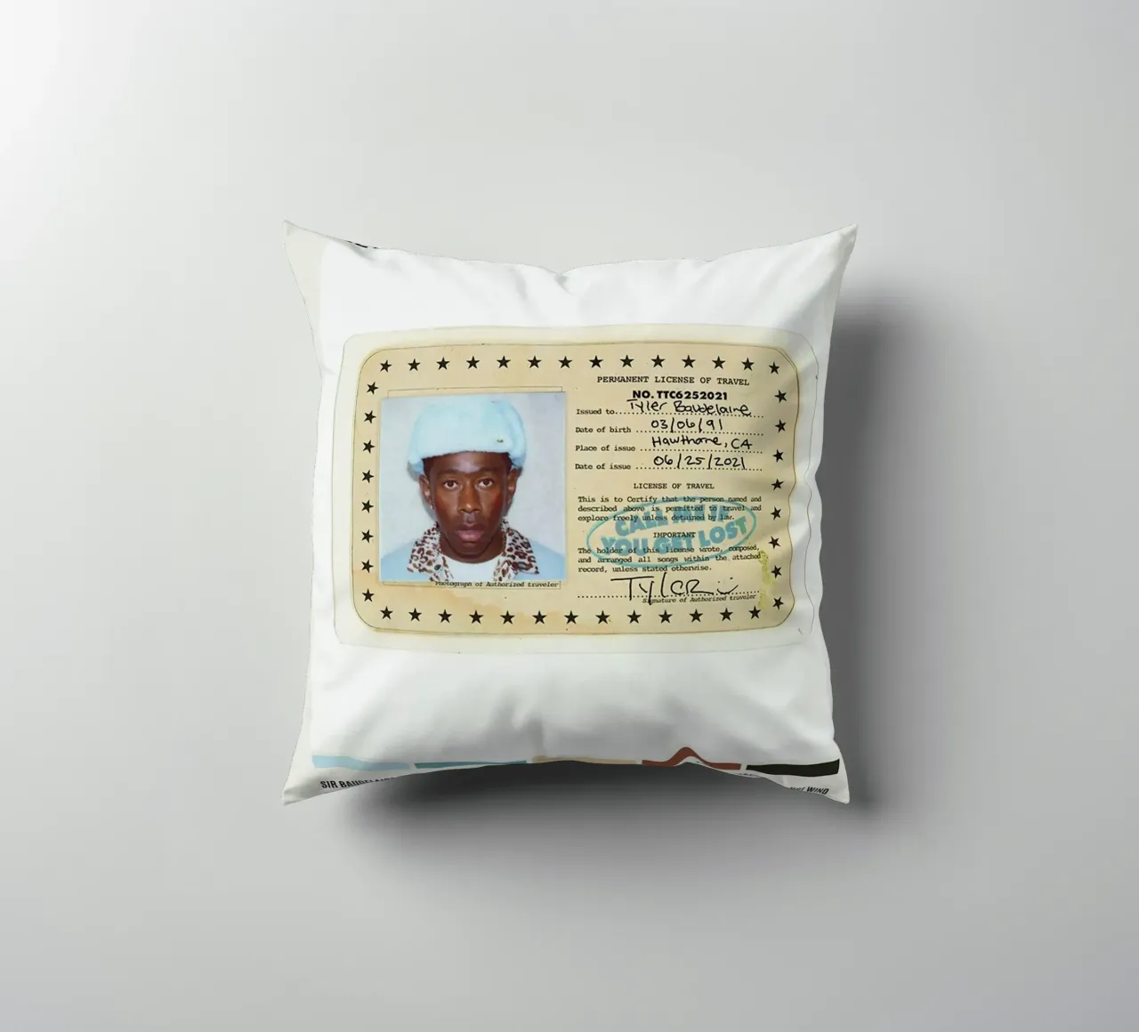 Minimalist Album Tyler The Creator - Call Me If You Get Lost cojín de edanfargol
