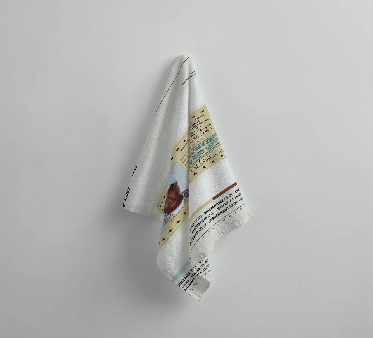 Minimalist Album Tyler The Creator - Call Me If You Get Lost asciugamano da bagno da edanfargol