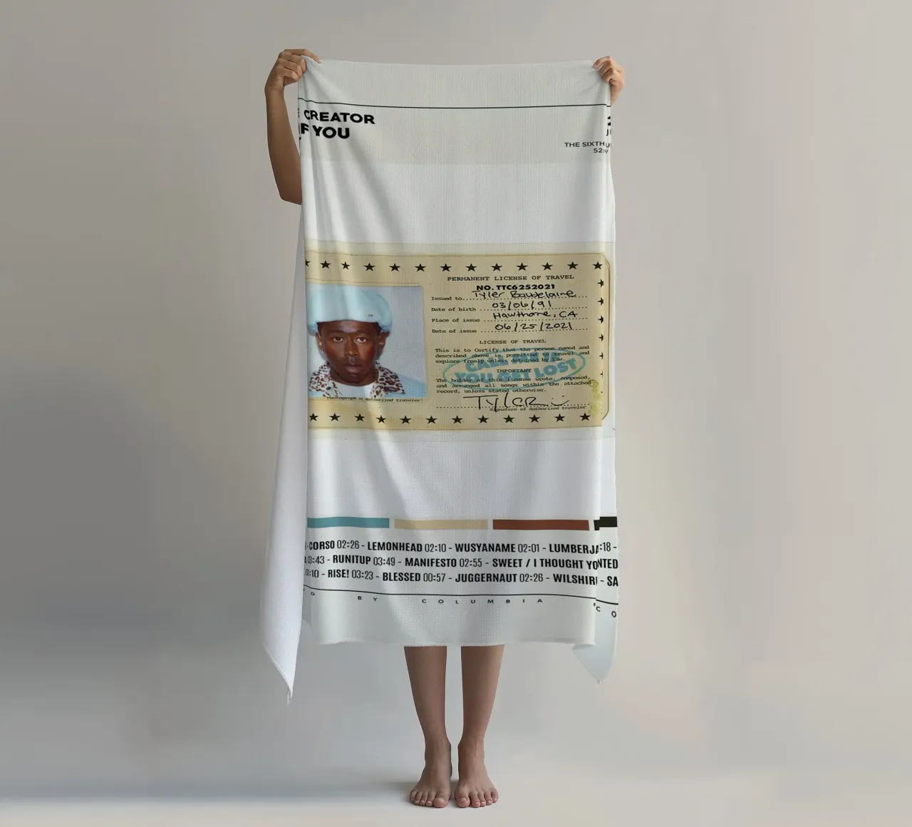 Minimalist Album Tyler The Creator - Call Me If You Get Lost telo mare da edanfargol