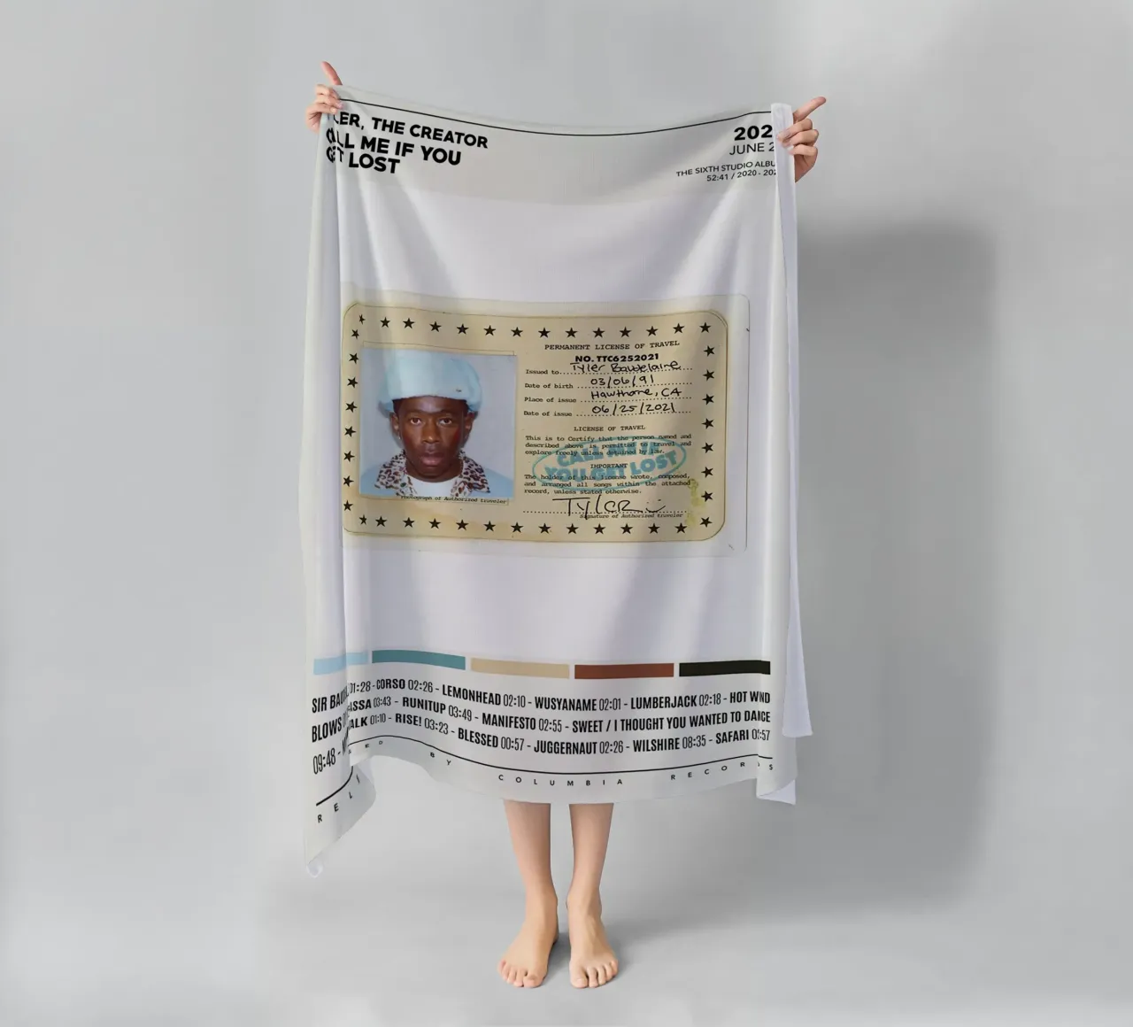 Minimalist Album Tyler The Creator - Call Me If You Get Lost telo mare da edanfargol