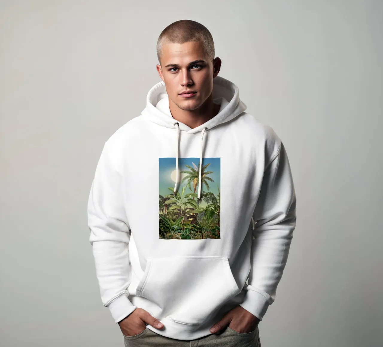 TROPICAL JUNGLE I felpa con cappuccio da burcukorkmazyurek