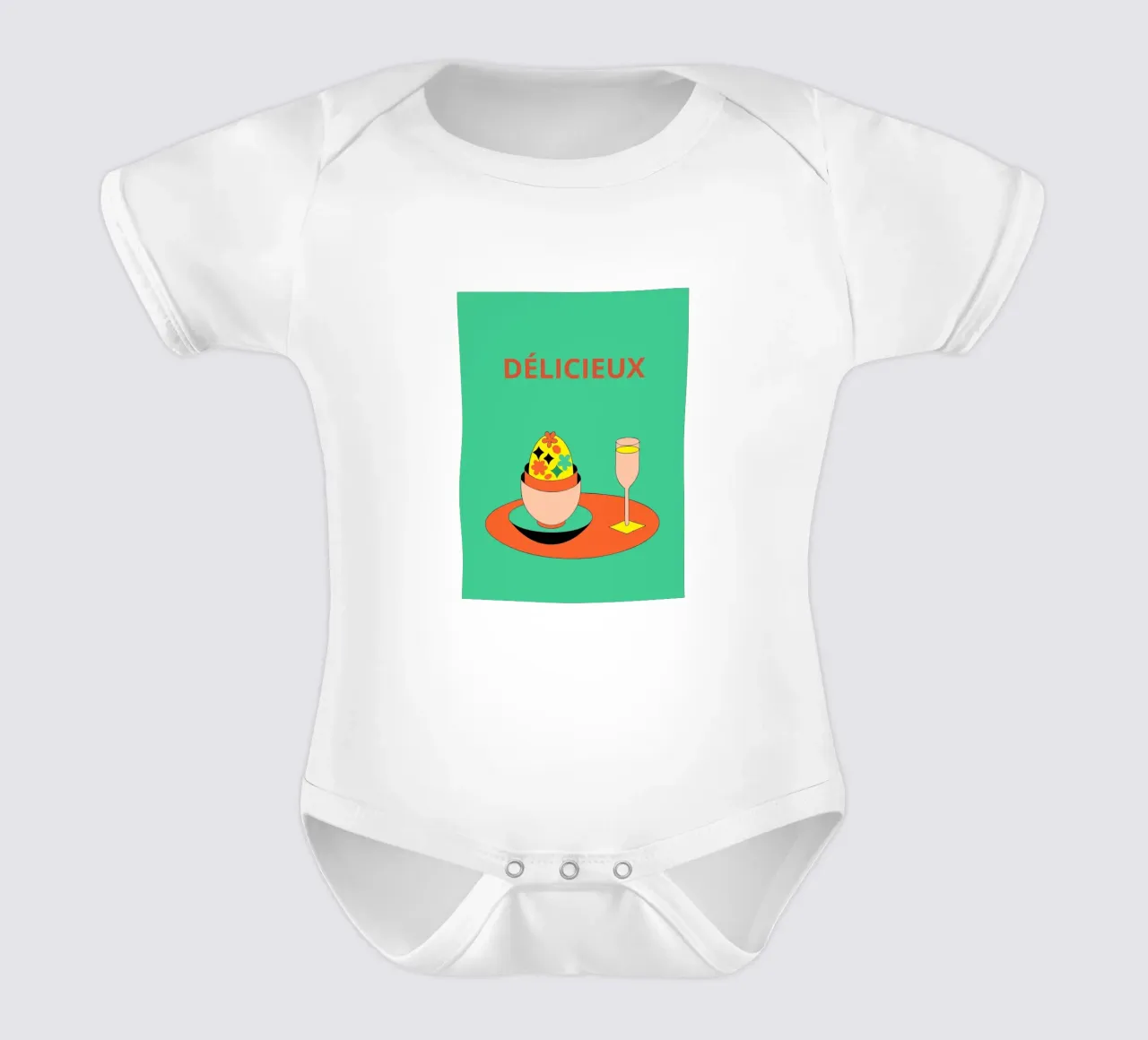 Delicious Food short-sleeve baby romper by OUR SHOP