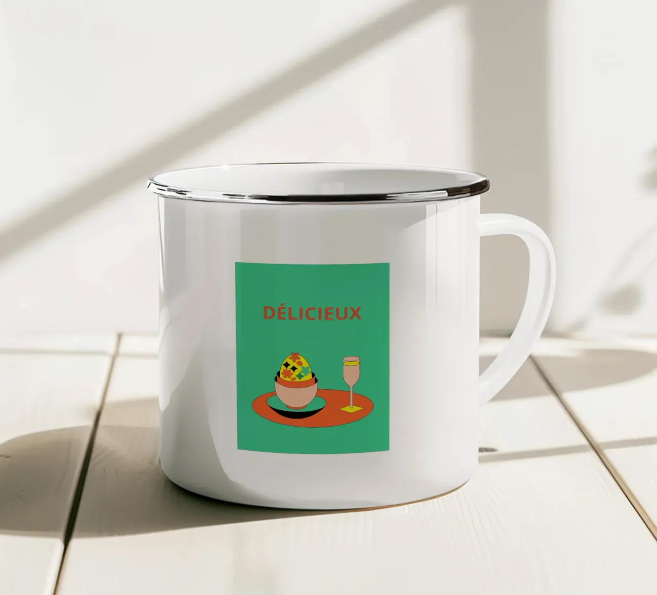 Cibo delizioso tazza in smalto da OUR SHOP