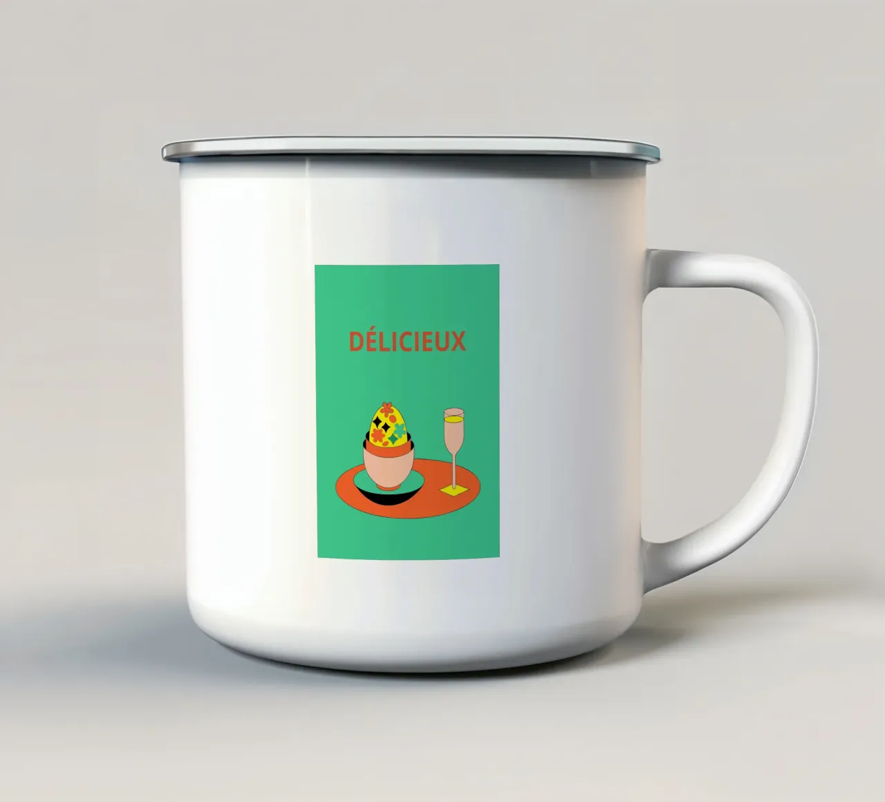 Cibo delizioso tazza in smalto da OUR SHOP