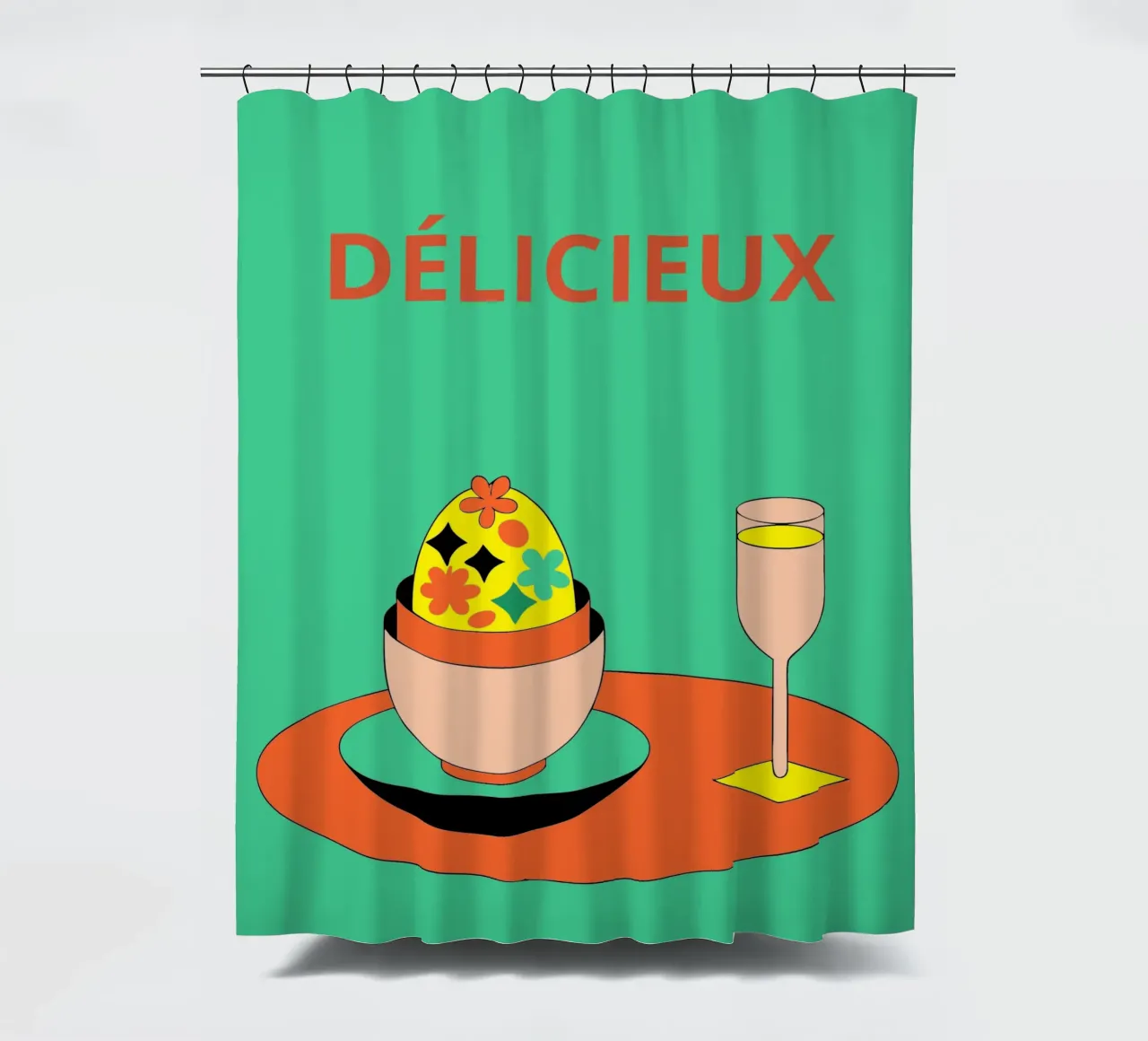 Delicious Food shower curtain by OUR SHOP