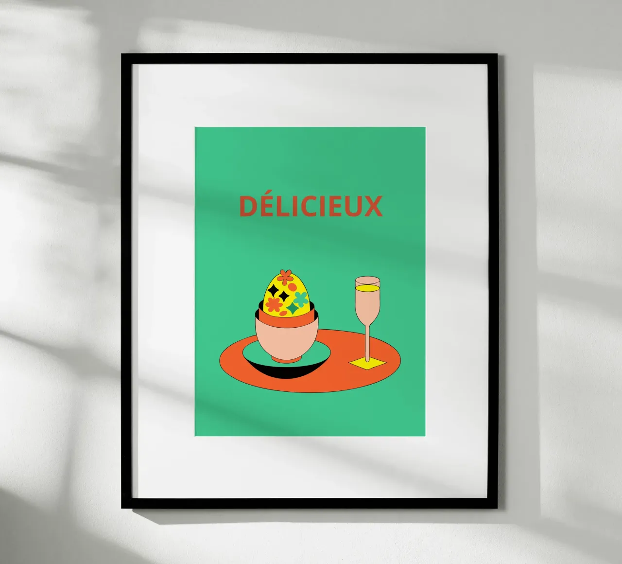 Cibo delizioso poster con telaio in alluminio da OUR SHOP