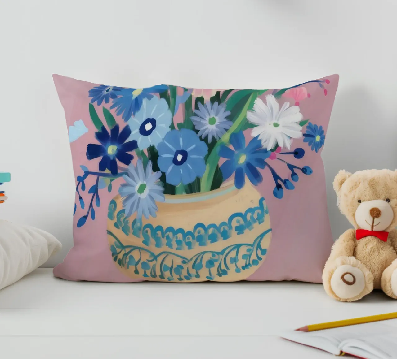 Fico blubowl Flora cuscino da Lumie Layers