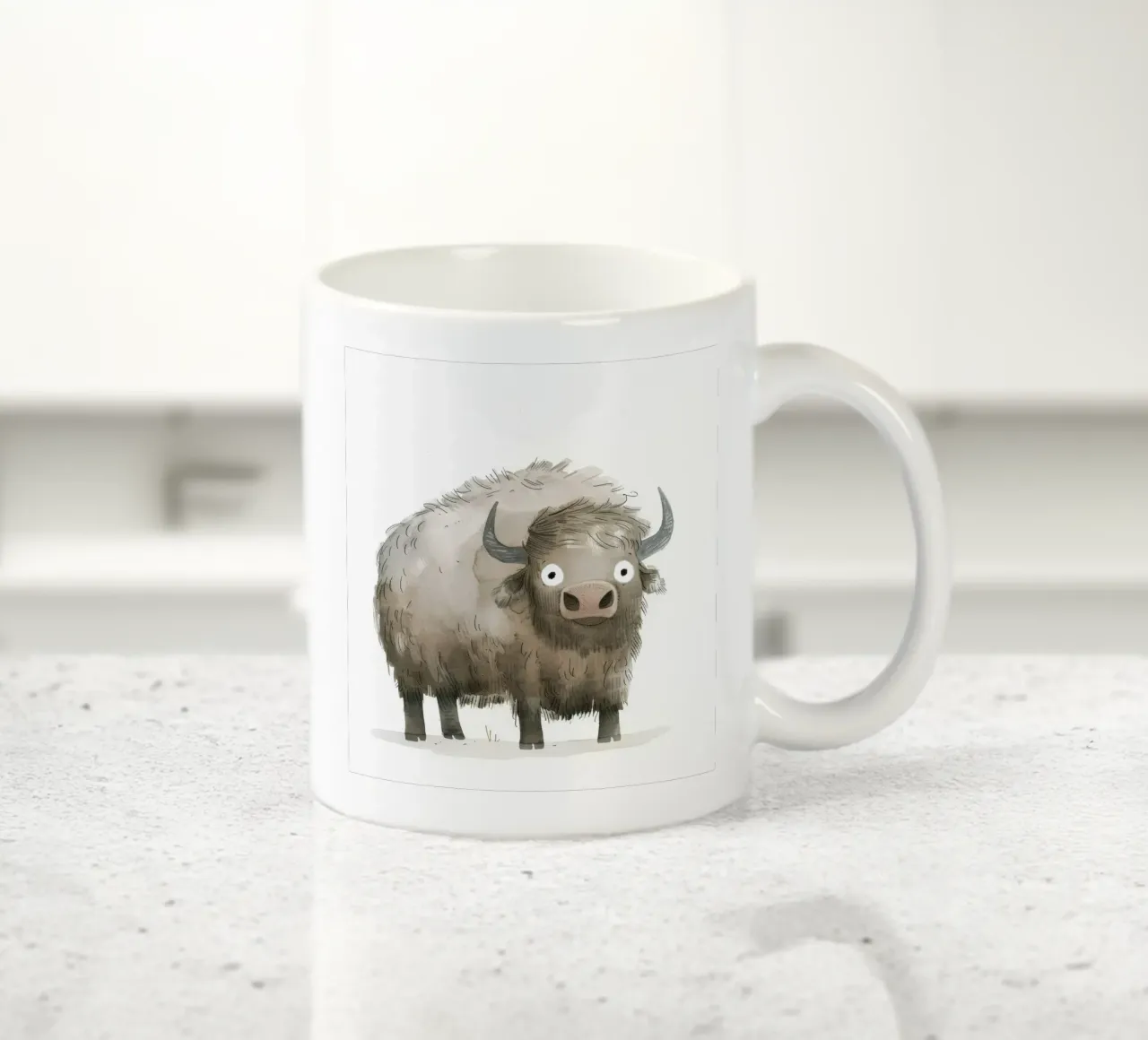 Illustrazione ad acquerello di un albatros tazza in ceramica da DesignDoodle
