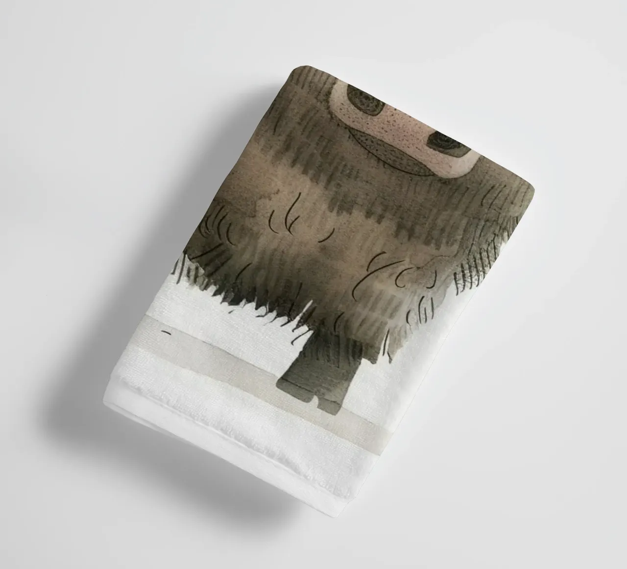 Watercolor Illustration of an Albatross towel by DesignDoodle