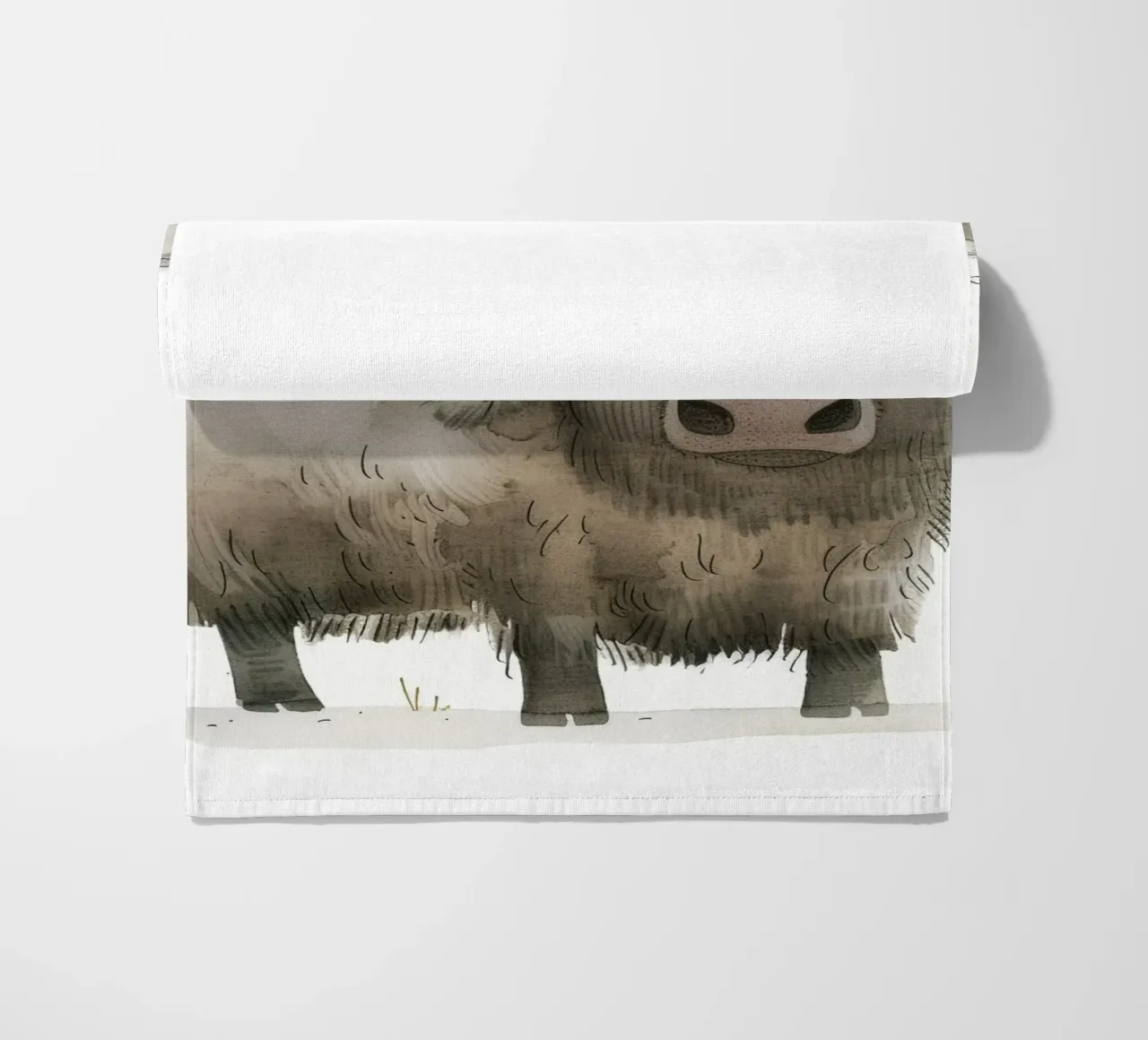 Watercolor Illustration of an Albatross beach towel by DesignDoodle