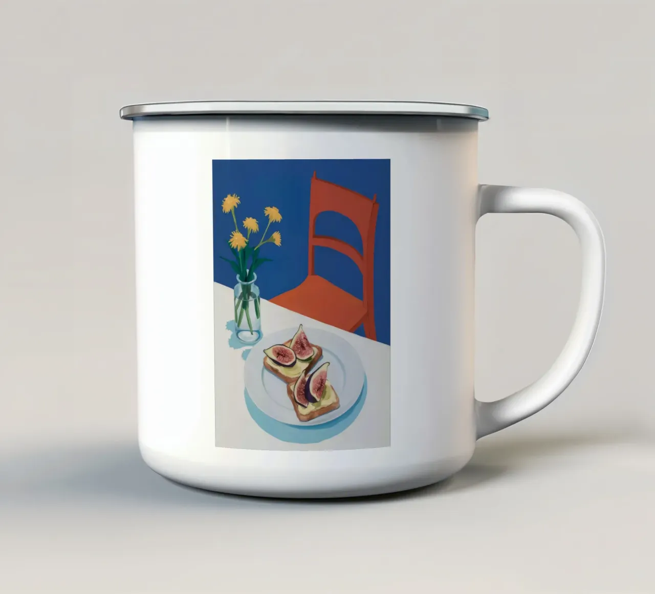 Sedia di fico Solitudine tazza in smalto da Lumie Layers
