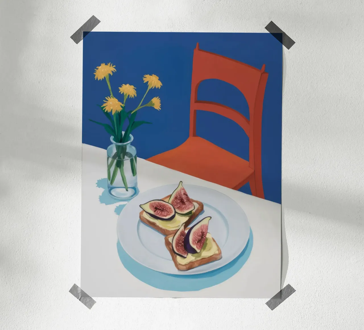 Sedia di fico Solitudine carta hahnemühle da Lumie Layers