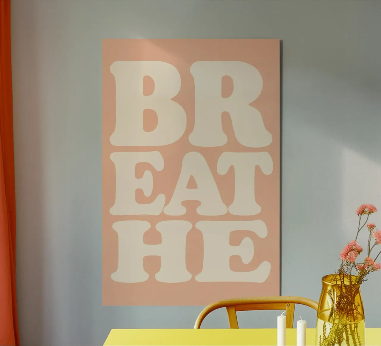 Breathe (Apricot) alluminio dibond da treechild