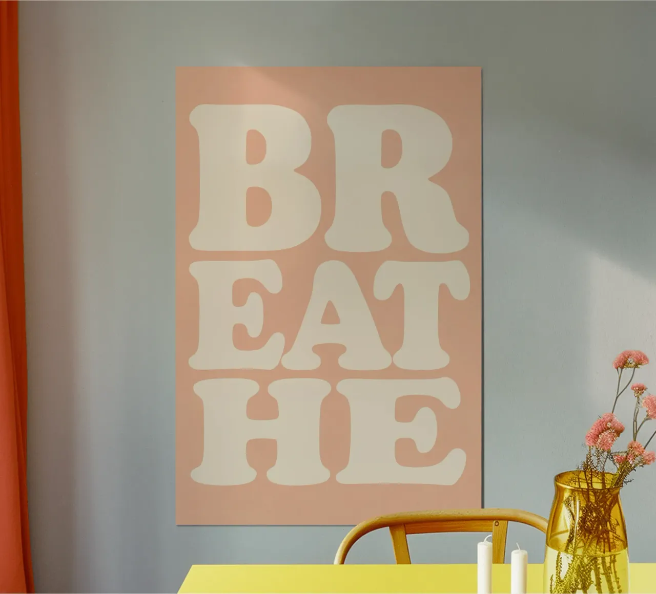 Breathe (Apricot) carta hahnemühle da treechild